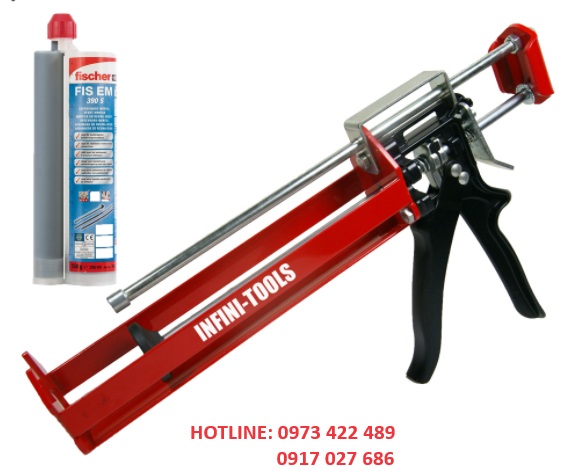 Súng bơm keo Fischer, keo Atlas AX-390, và Fastfix X7 - Ảnh 2